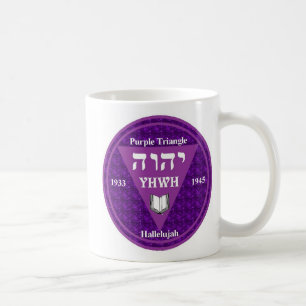 Triangle dbl purple coffee mug