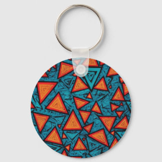 Triangle design key key ring