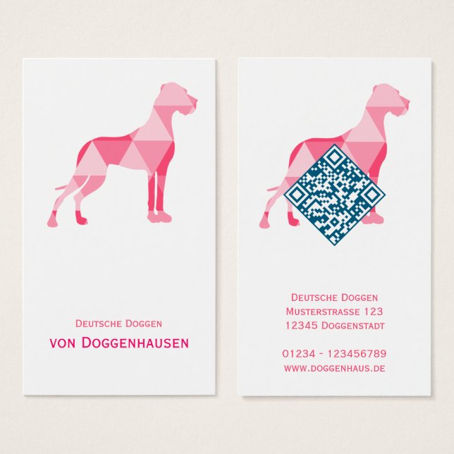 Triangle Dogge – Abstract Great Dane (Front & Back)