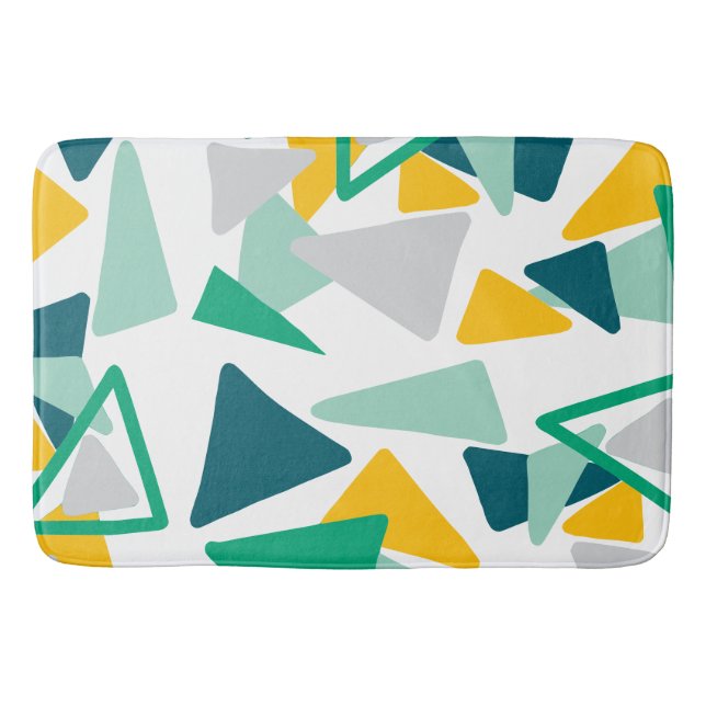 Triangle doodle 45 bath mat (Front)