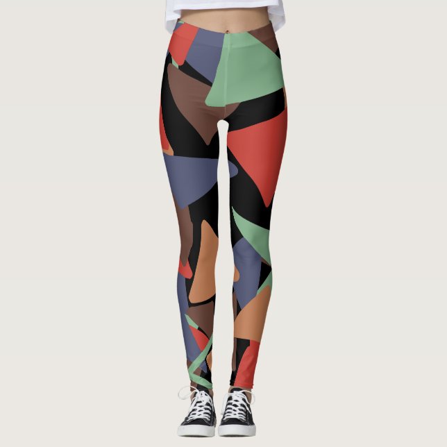 Triangle doodle 45 leggings (Front)