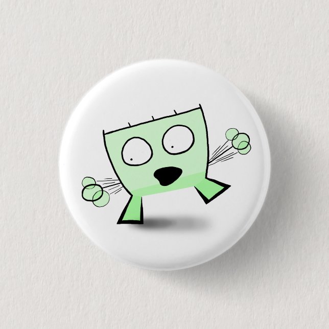 Triangle Dude Young Balancing 3 Cm Round Badge (Front)
