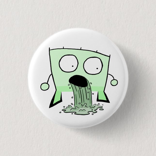 Triangle Dude Young Barfing 3 Cm Round Badge (Front)