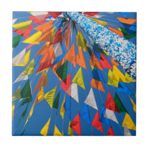 Triangle Flag Decoration Ceramic Tile