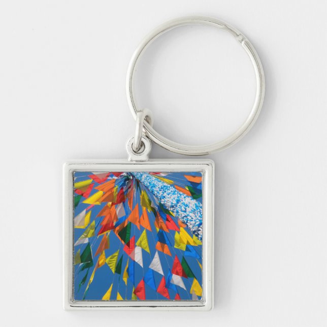Triangle Flag Decoration Key Ring (Front)