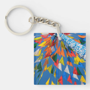 Triangle Flag Decoration Key Ring