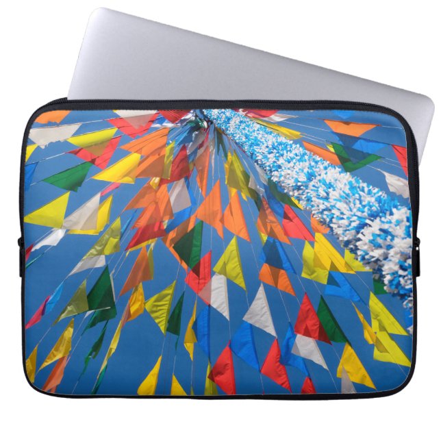 Triangle Flag Decoration Laptop Sleeve (Front)