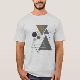 Triangle Hexagon Shapes/Abstract T-Shirt