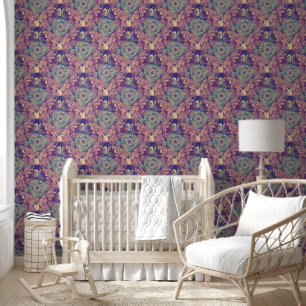 Triangle Labyrinth Mandala Seamless Pattern 1 Wallpaper