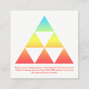triangle loyalty rewards square card