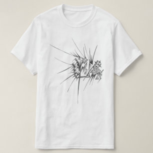 Triangle Man Black White Abstract Tribal Tattoo Ar T-Shirt