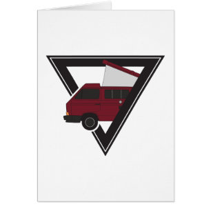 triangle maroon bus