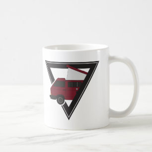 triangle maroon bus coffee mug