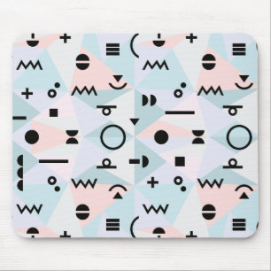 Triangle memphis symbol pattern mouse pad