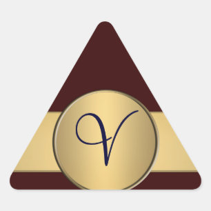 Triangle monogram sticker - Customised