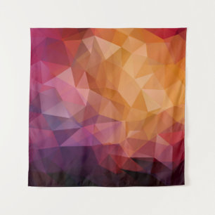 triangle mosaic background with transparencies in tapestry