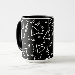 Triangle Music Notes Mug