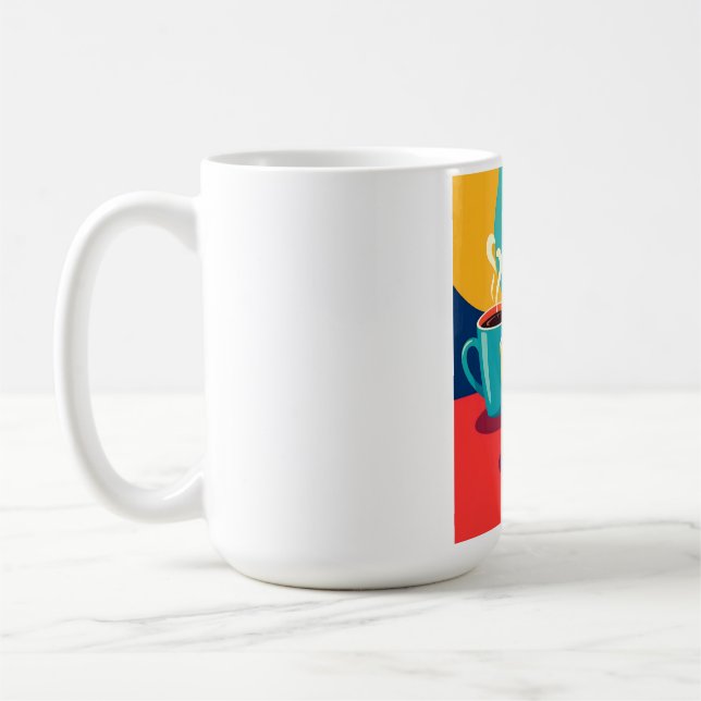 Triangle of Warmth – Colorful Coffee Mugs with Hea (Left)