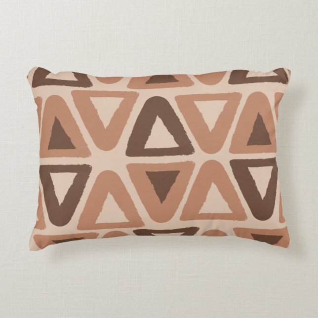 Triangle Pattern Accent Pillows (Front)