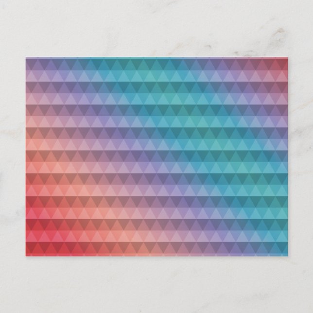 Triangle Pattern Gradient Postcard (Front)