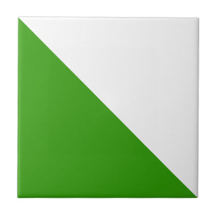 triangle pattern green white tile