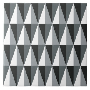 Triangle Pattern Large Ceramic Tile