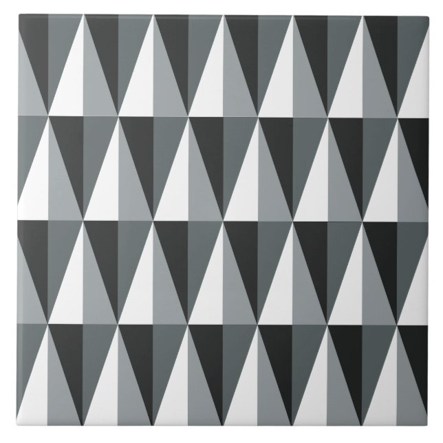 Triangle Pattern Large Ceramic Tile (Front)
