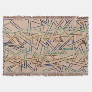 Triangle Pattern outline + your backgr. & ideas Throw Blanket