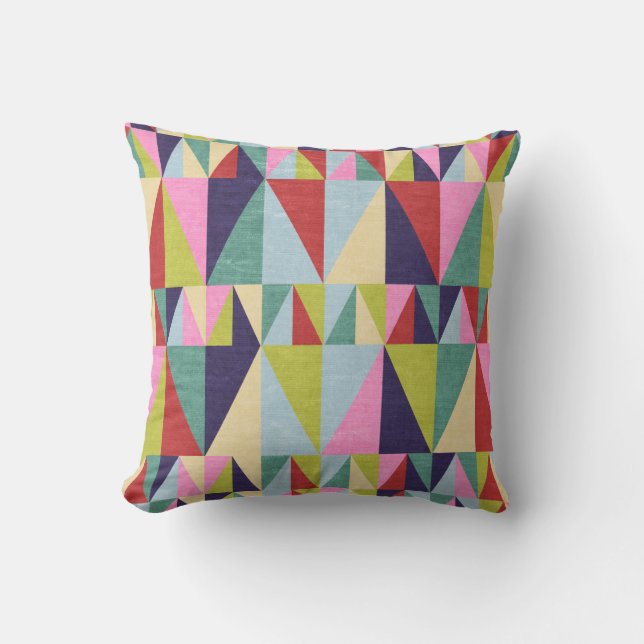 Triangle Pop Art Pillow (Front)