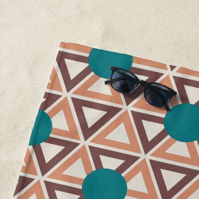 Triangle Quilt  Beach Towel (In Situ)