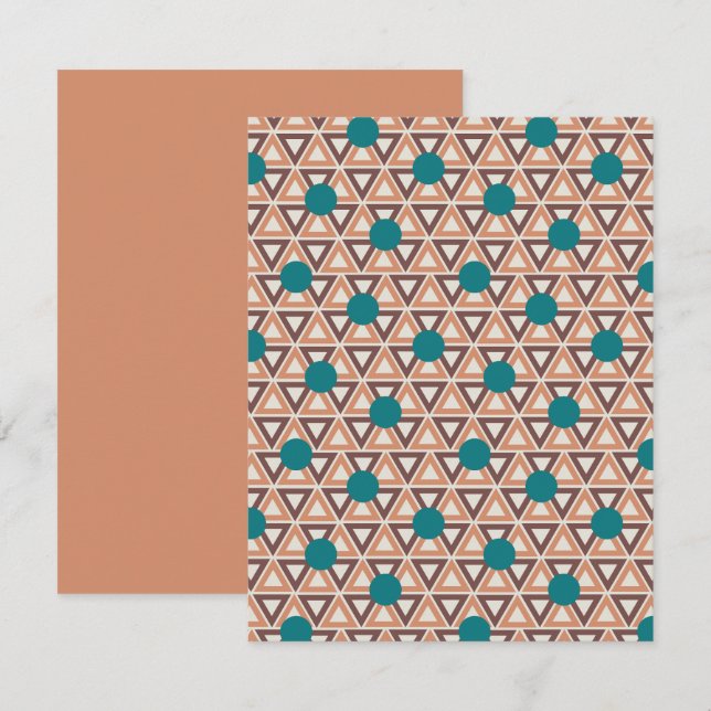 Triangle Quilt  Card (Front/Back)