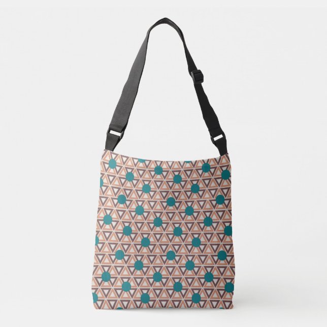 Triangle Quilt  Crossbody Bag (Front)