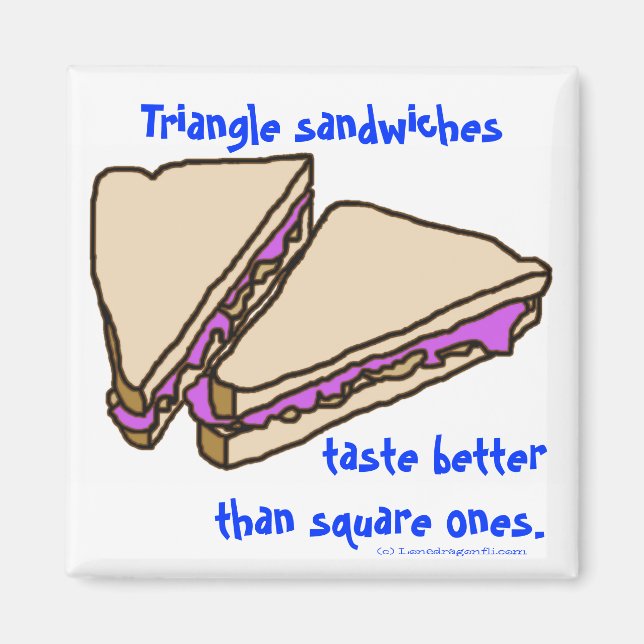 Triangle Sandwiches Magnet (Front)