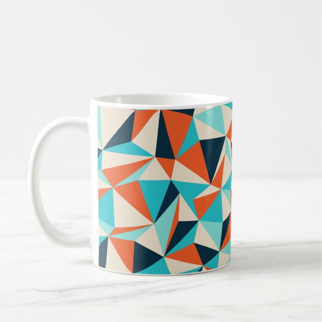 Triangle seamless pattern coffee mug (Left)