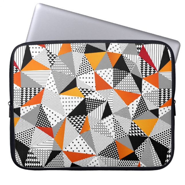 Triangle seamless pattern. Contrasting fashionable Laptop Sleeve (Front)