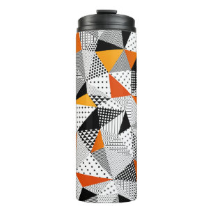 Triangle seamless pattern. Contrasting fashionable Thermal Tumbler