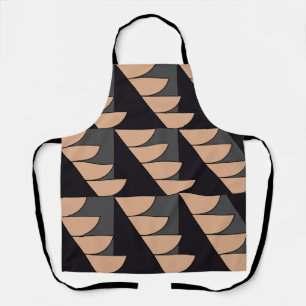Triangle Semi Circle Geometric Pattern Apron