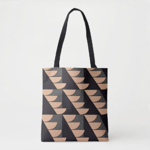 Triangle Semi Circle Geometric Tote Bag