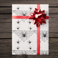 Triangle Shaped black Spider Web With Black Widows