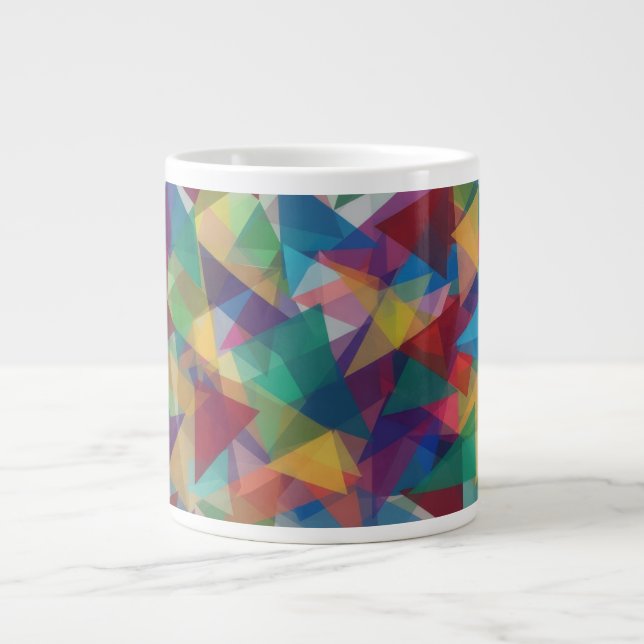 Triangle Shaped Large Coffee Mug (Front)