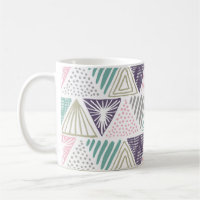 Triangle shapes, hand-drawn vintage style.