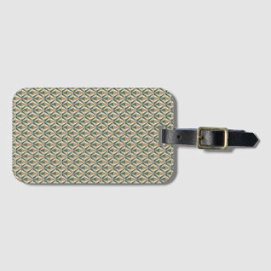 Triangle Shapes in Neutral Tones Luggage Tag