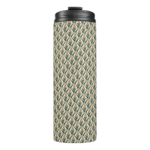 Triangle Shapes in Neutral Tones  Thermal Tumbler