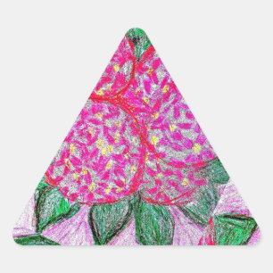 Triangle Stickers Hydrangeas
