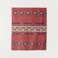 Triangle Stripe Kilim IV Red Black White