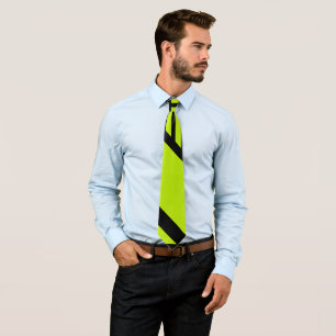 Triangle Stripes - Lime Green Tie