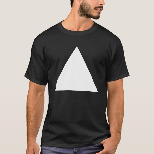 Triangle - White T-Shirt (Front)