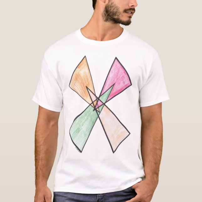 Triangle-X Motif T-shirt (Front)