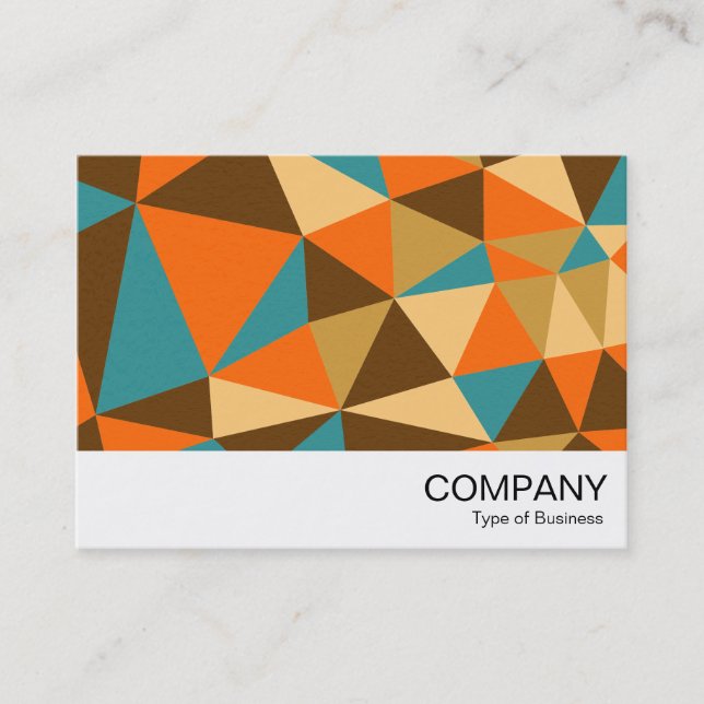 Triangles Abstract 01 Business Card (Front)