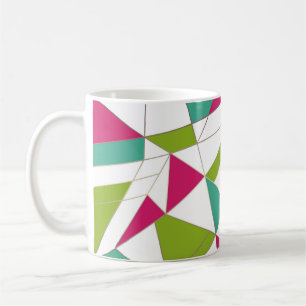 Triangles abstract print geometrical geometry mode coffee mug